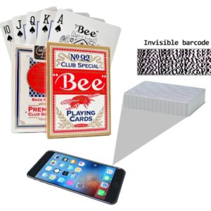 Bee 92 Barcode Cheating Poker Cards – For Poker Scanners and Analyzers