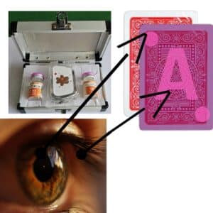 Infrared Marked Cards Contact Lenses